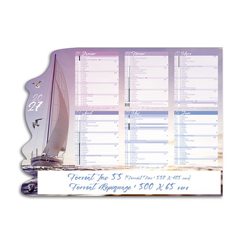 CALENDRIER DECOUPE DOUCE MARINE_INC 55_2027
